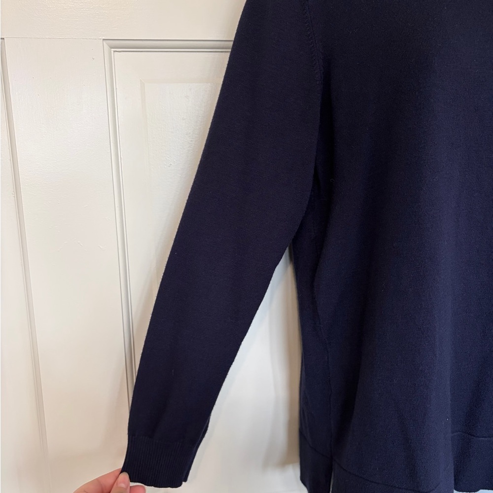Calvin Klein Deep Blue Turtleneck Sweater - Picture 2 of 6